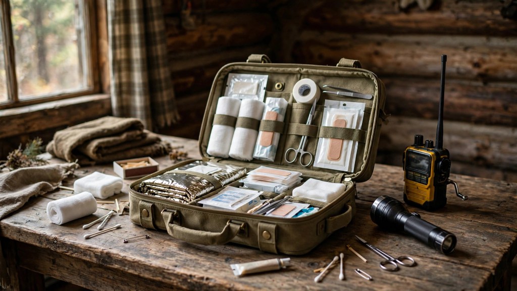First aid kit and medical supplies